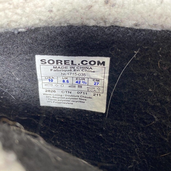 Sorel Duck Boots Women Aztec Winter Waterproof Lined Insulated Sz 10 Gray - Picture 3 of 11